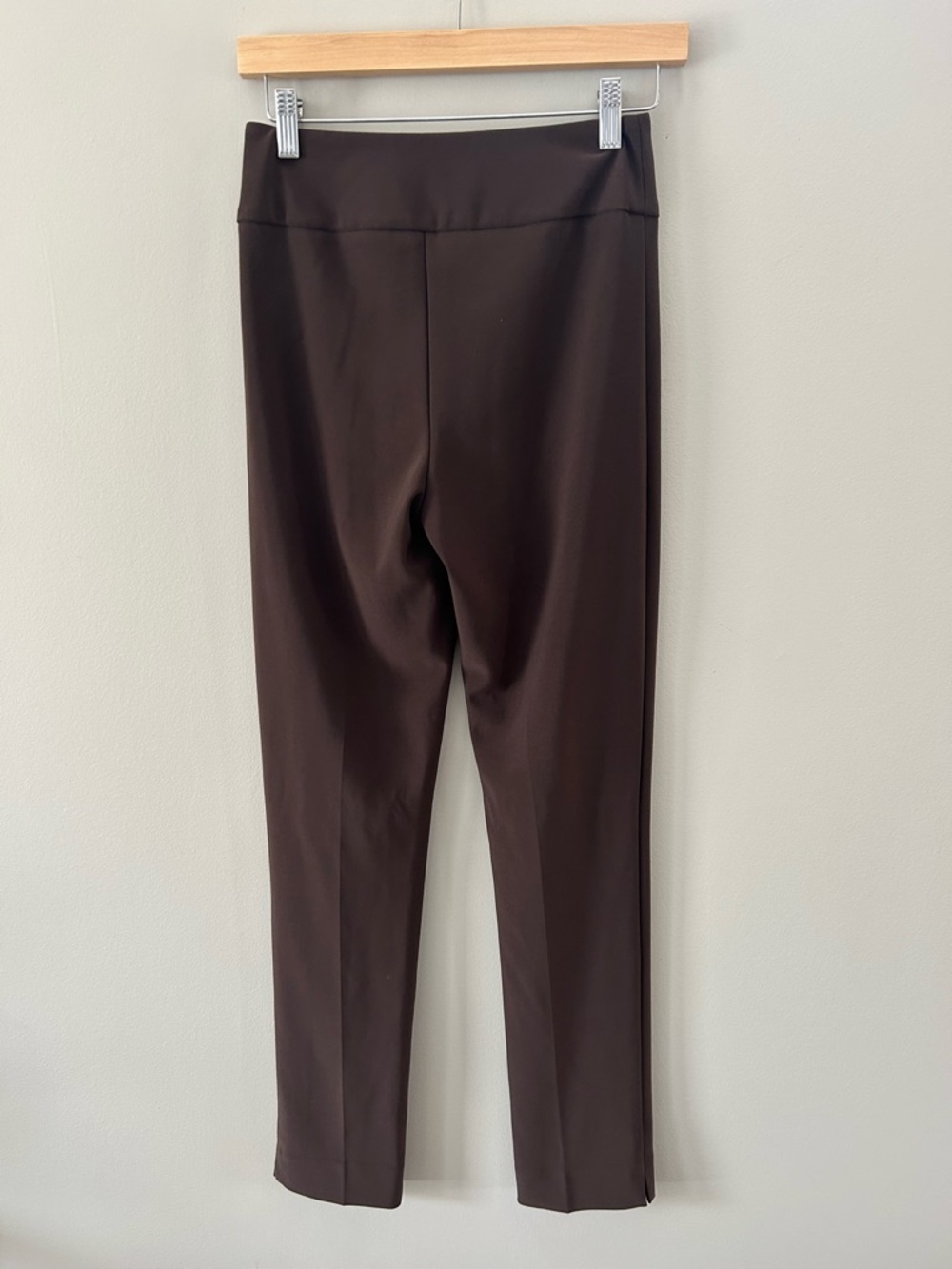 Joseph Ribkoff Mocha Brown Pull On Essentail Business Casual Tapered Leg Trouser - Picture 3 of 6